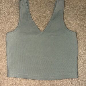 Women's Ribbed‎ V-Neck Tank Top